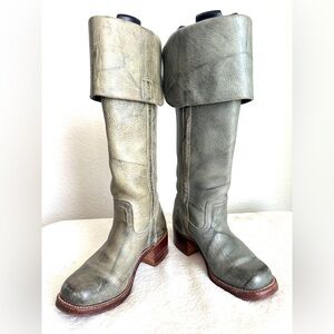 FRYE Over the Knee Tall‎ Campus Boots RARE Blue size 7